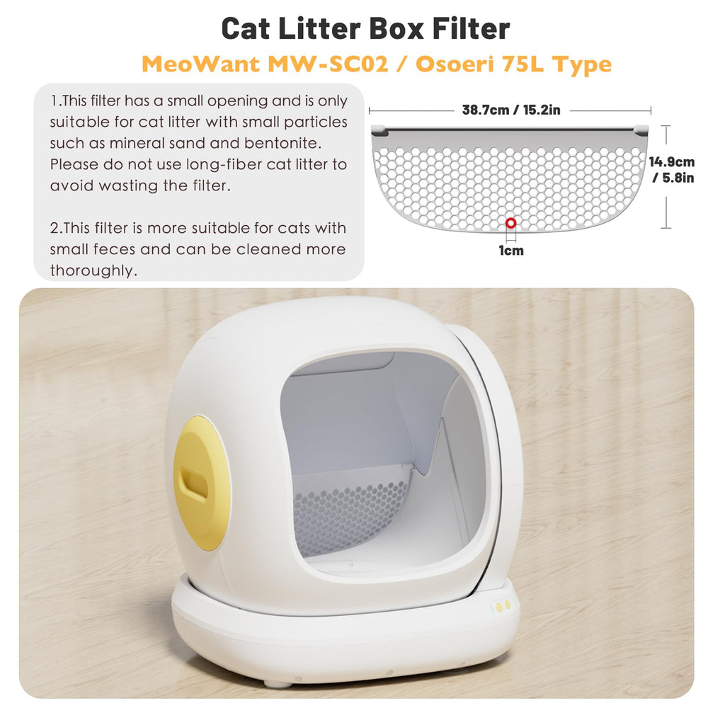 SAROSORA Cat Litter Sifter installed in MW-SC02 shows seamless integration.
