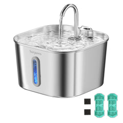 SARPAWS cat water fountain stainless steel shows durable rust resistance for lasting hydration