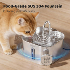 SARPAWS fountain with visible water window for quick level checks