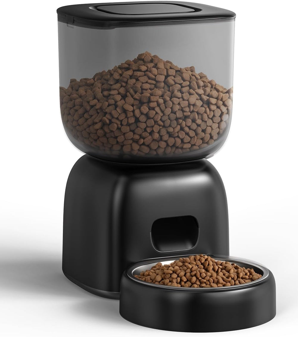 Sarpaws Automatic Feeder front view for scheduled meals.