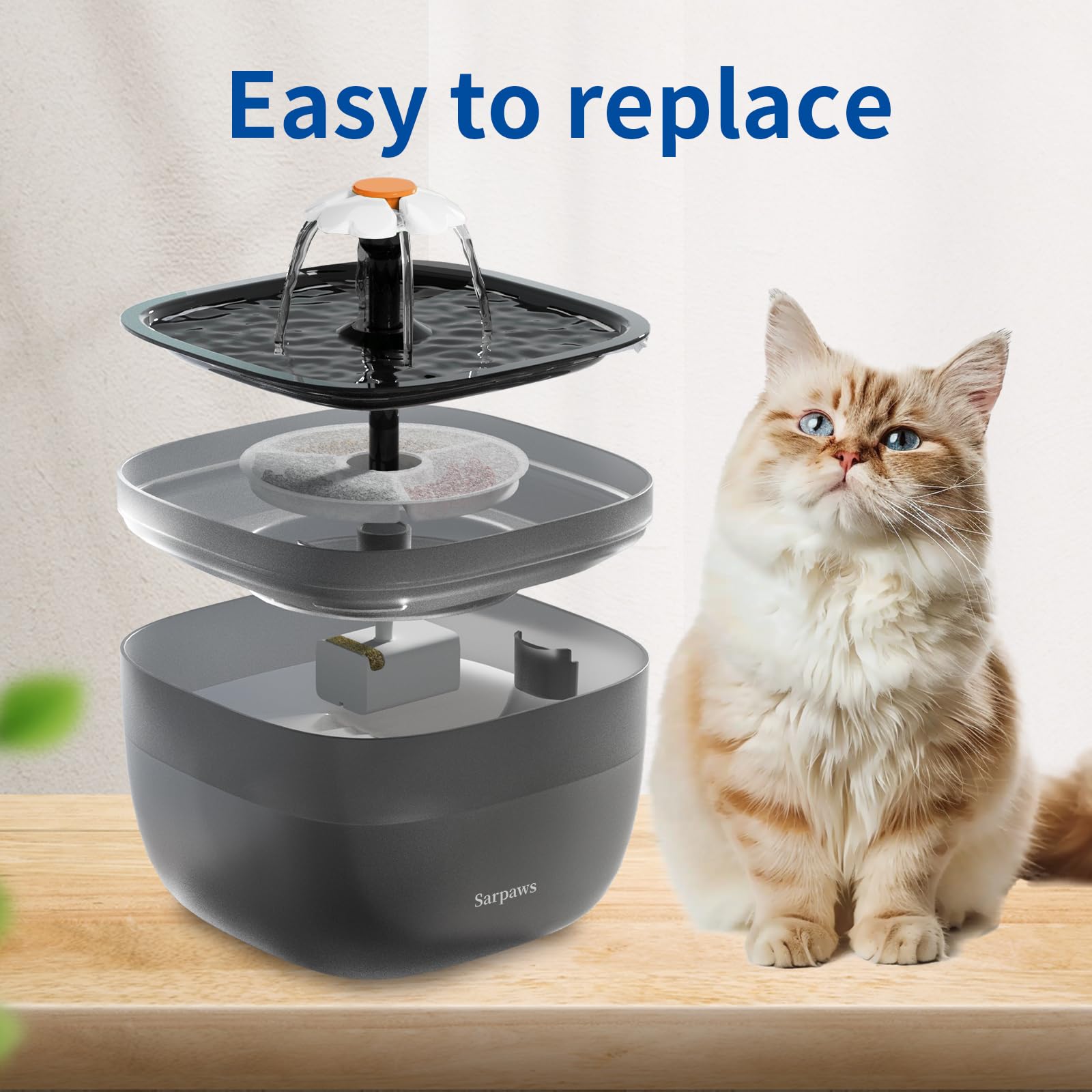 Sarpaws clean-water demo shows fresher water for pets.