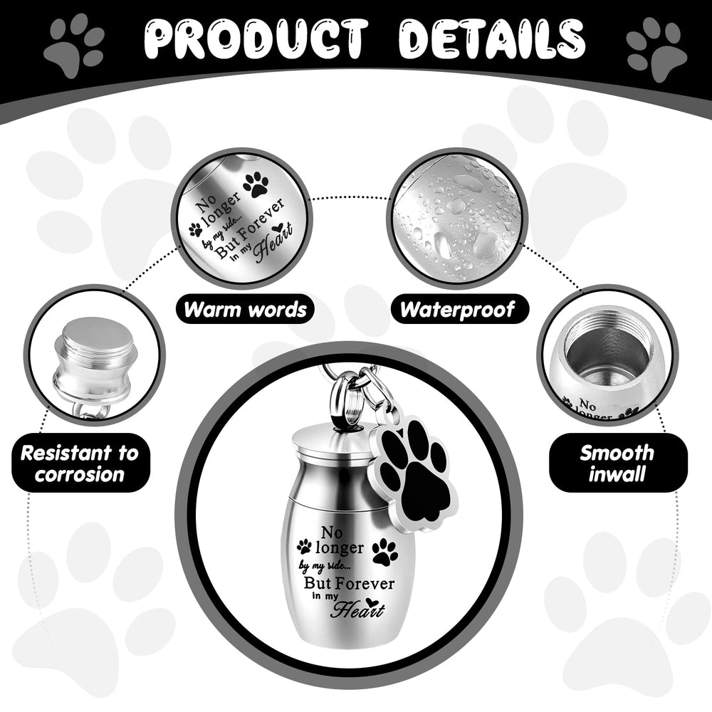 Sasylvia ash holder keychain closeup in stainless durable keepsake