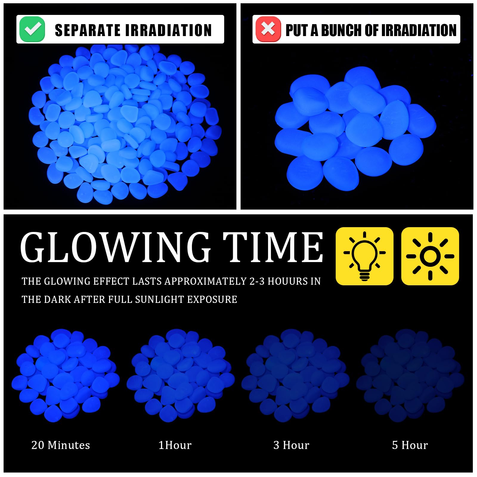 Sasylvia glow rocks aquarium decor adds soft color without harsh lighting.