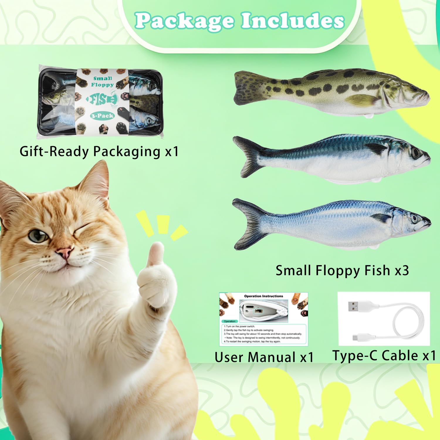 Satauko Compact design fits small spaces for convenient cat play.