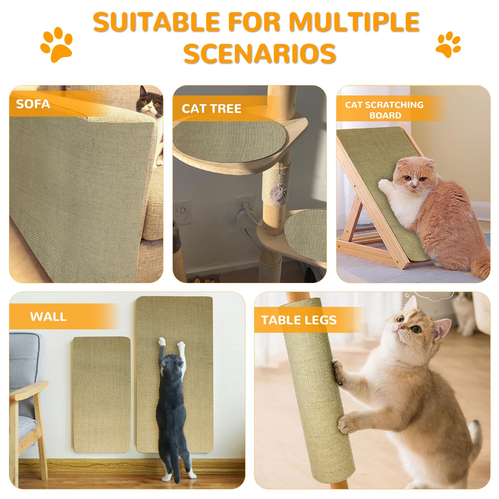 SATFOIV natural jute material delivers durability and long-lasting use.