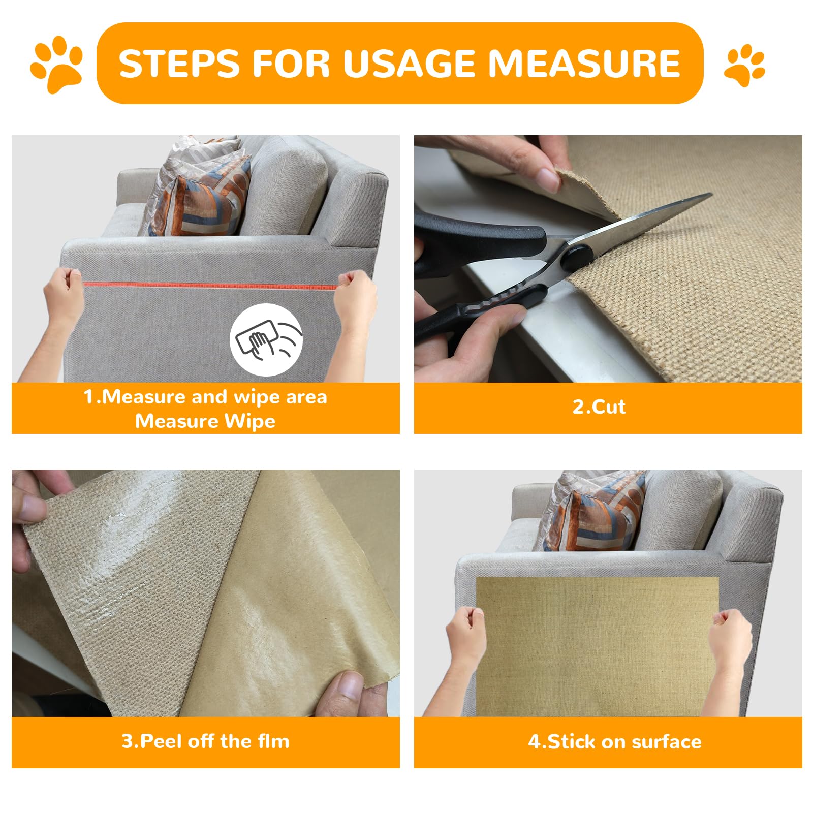 SATFOIV jute mat replacement covers extend furniture protection.