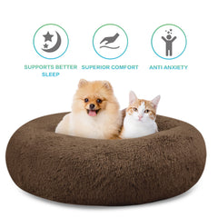 SAVFOX donut bed anti-slip bottom keeps stable footing on every floor type