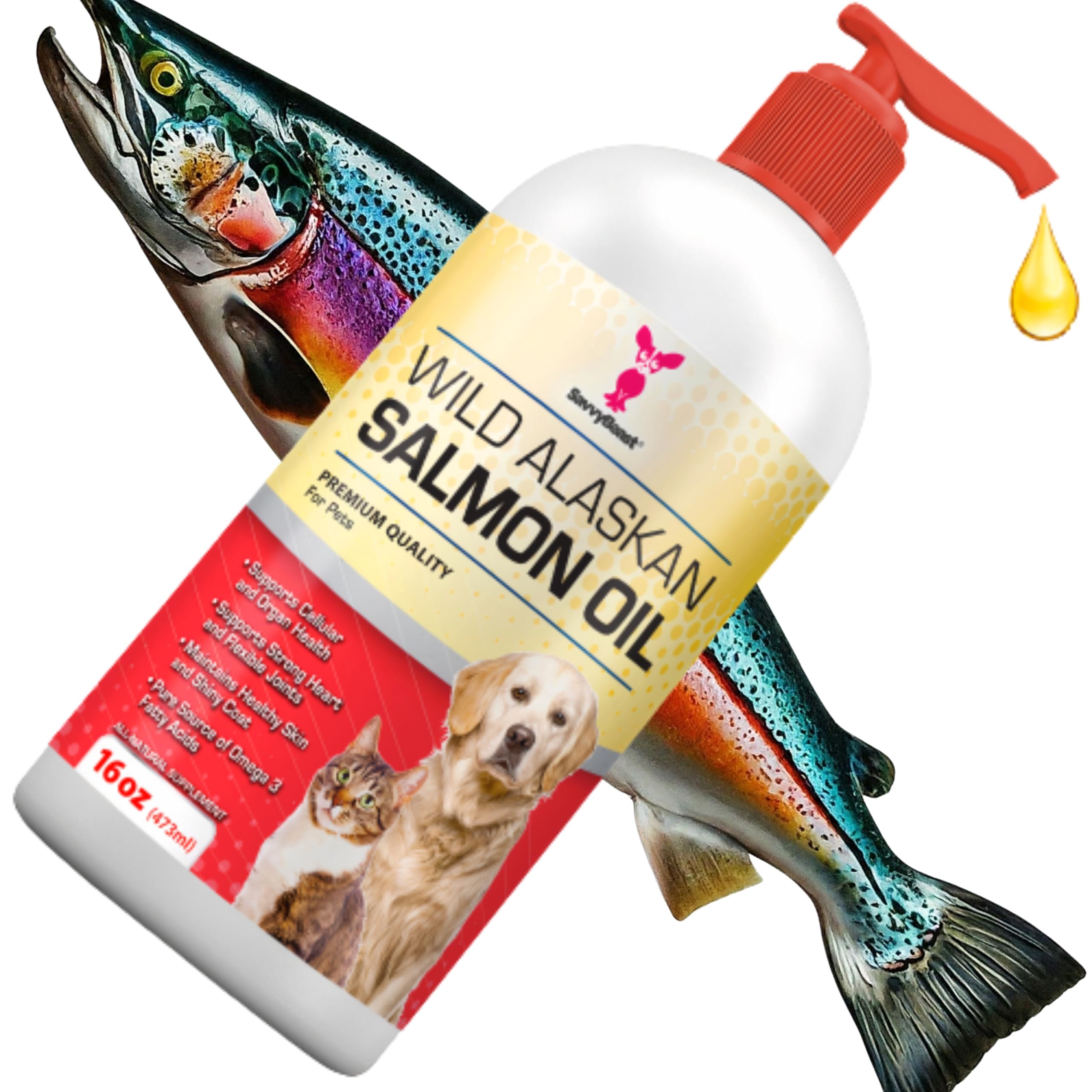SavvyBeast Salmon Oil portion measurements for precise dosing