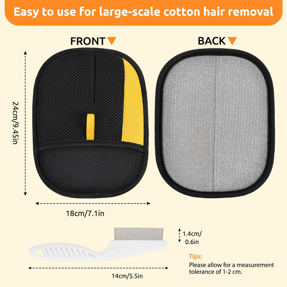 Instant lint attraction and fast cleaning surface on car seats.
