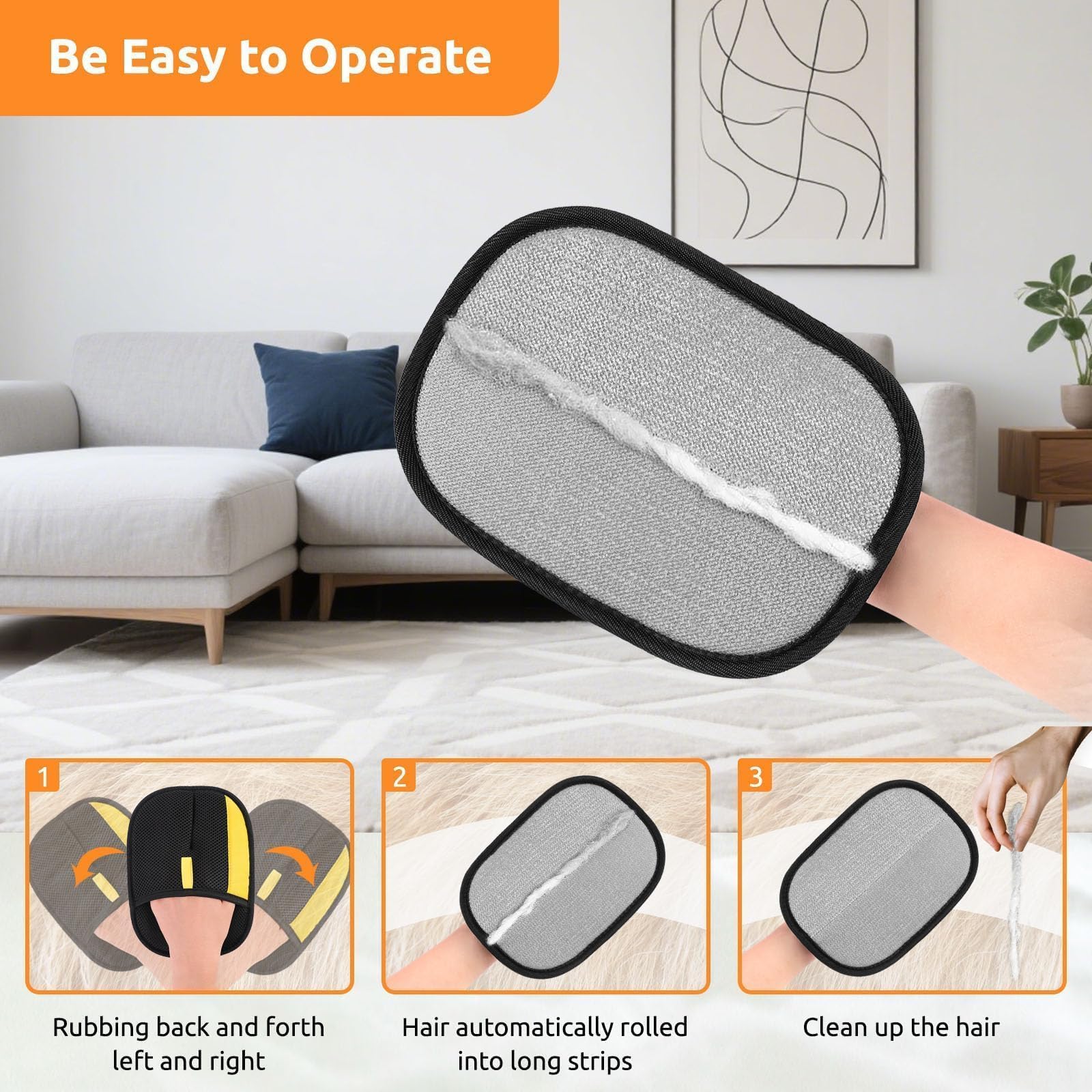 Soft bristles massage for pet grooming without stressing the pet.