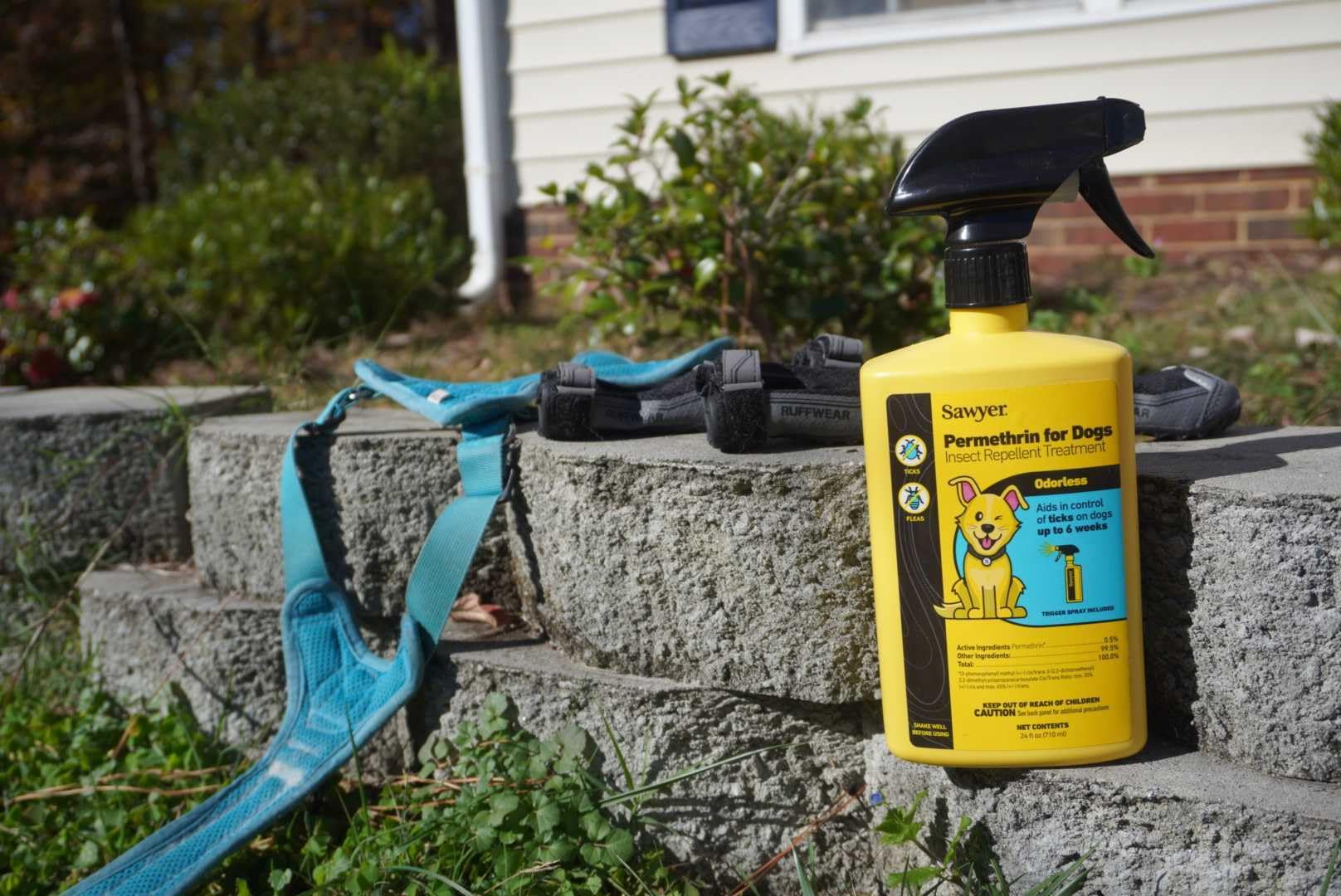 Sawyer Permethrin treatment for dog bed and kennel to protect fabrics
