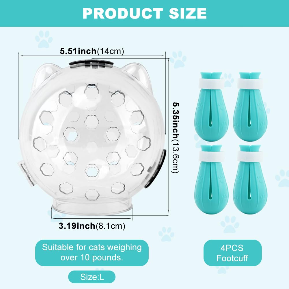 Saycker cat muzzle with air holes for comfortable breathing during use.