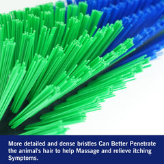 Sayutie Goat Scratcher close-up showing dense bristles for gentle massage