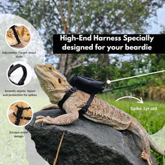 Scaly Pet leopard gecko leash demonstrating secure design for small reptiles