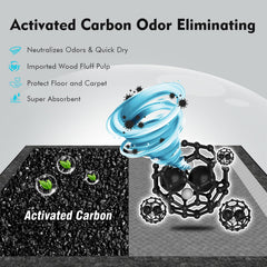 SCLOSE XL dog pad showing odor-control feature for fresh spaces.