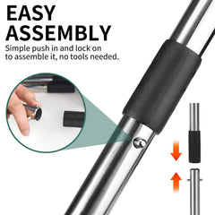SCENEREAL aluminum-coated surface resists rust and cleans quickly.