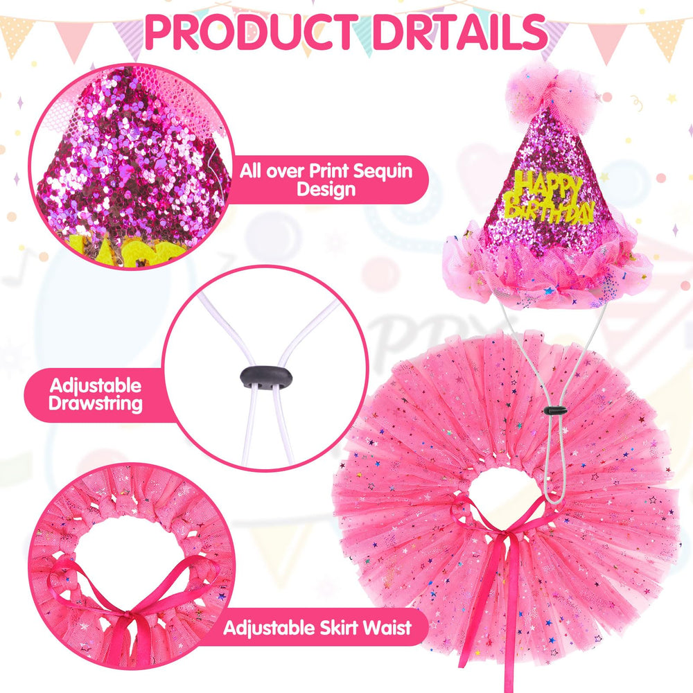 SCENEREAL rose red ensemble for stylish dog celebrations and photos