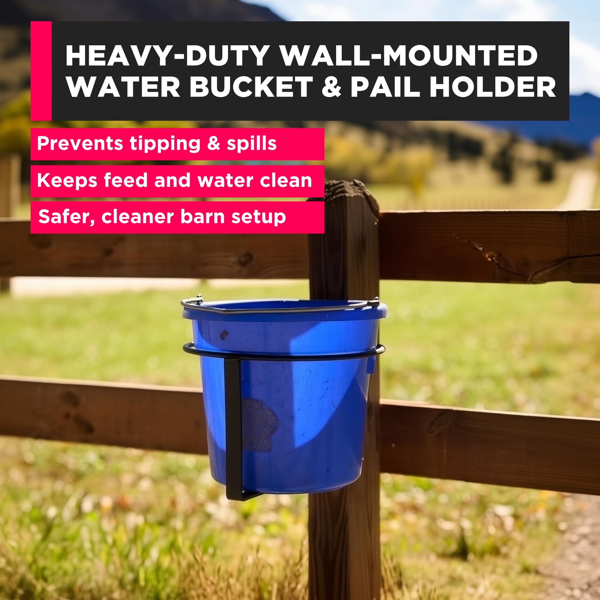 SCENIC ROAD heavy-duty metal construction for durable barn use.