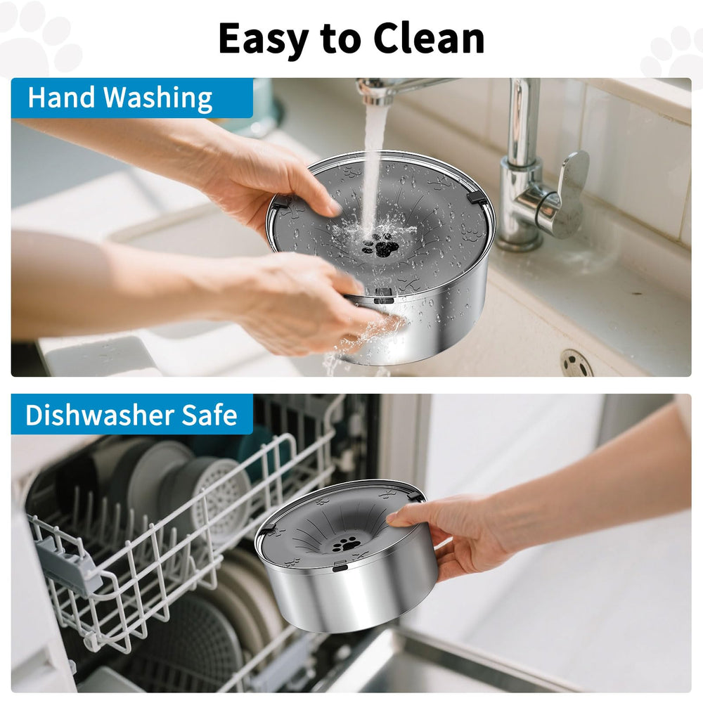 SCHITEC 304 stainless steel bowl durable for daily use.