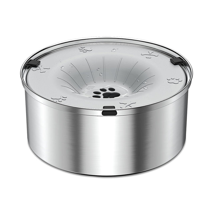 SCHITEC dog water bowl no-spill 3L keeps floors dry during use.
