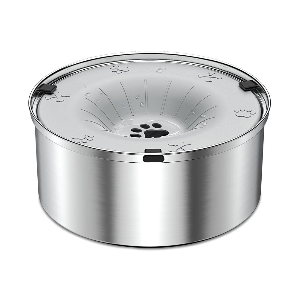 SCHITEC dog water bowl no-spill 3L keeps floors dry during use.