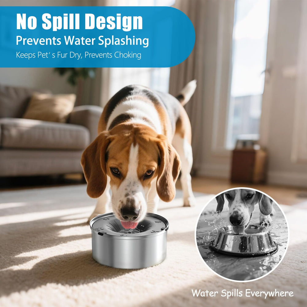 SCHITEC floating-disk slow-drinking reduces gulping and keeps water clean
