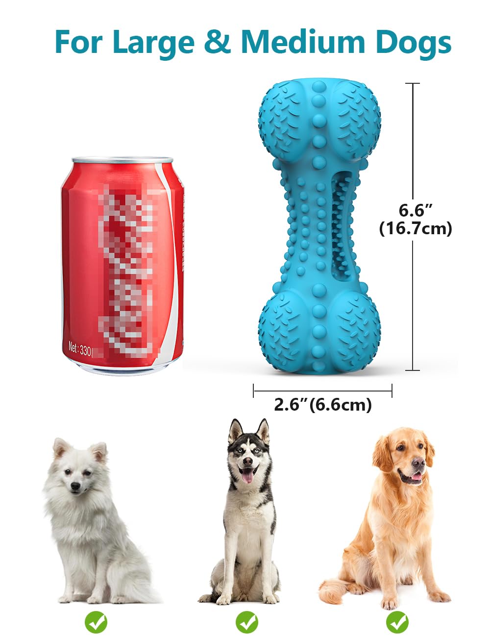 SCHITEC large-breed aggressive-chewer toy ideal for persistent chewers during play.