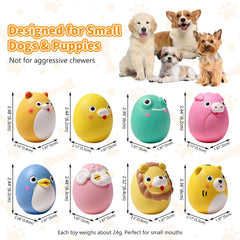 SCHITEC mini-sized toys suit extra small and small breeds for fetch and chase.