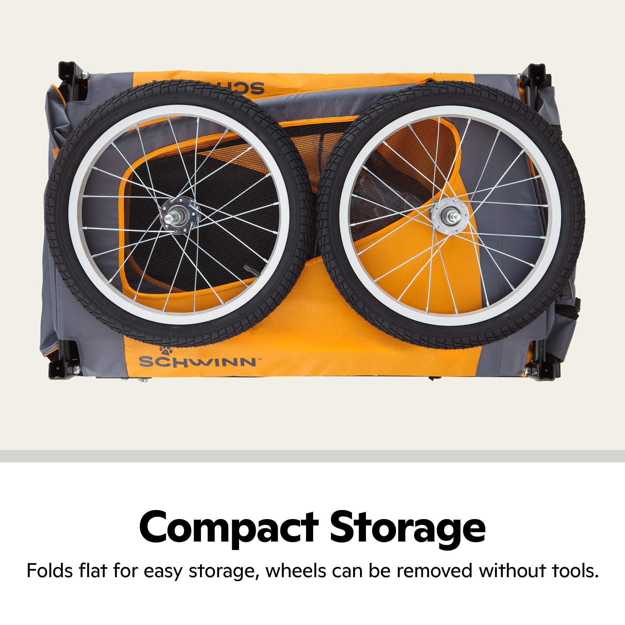 Schwinn Rascal washable liner keeps the interior clean after adventures.