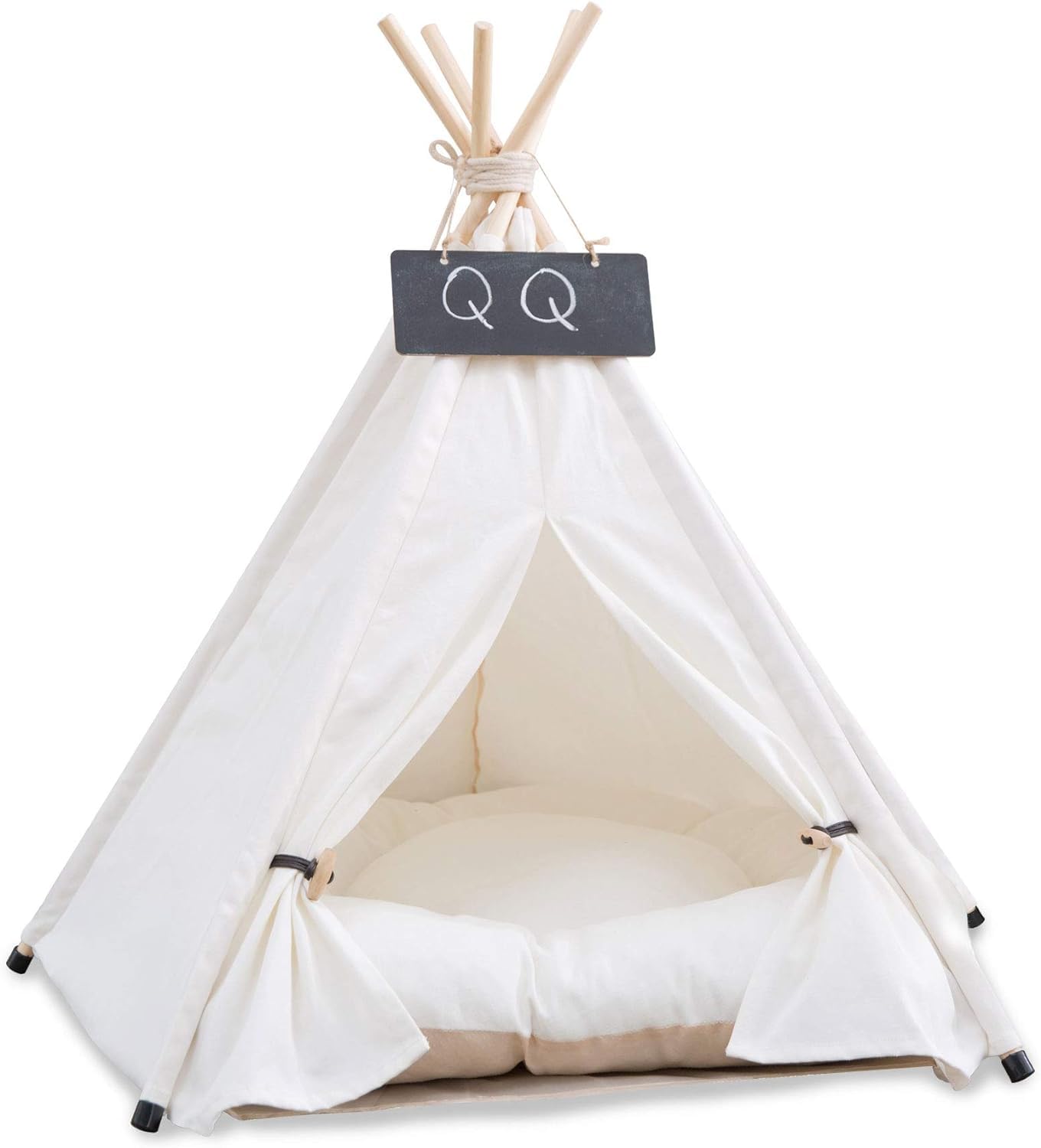 SCNBOM Pet Teepee interior space shows a comfy pet nook