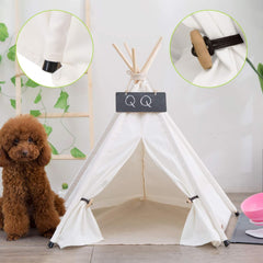 SCNBOM Pet Teepee thick cushion offers comfortable washable support