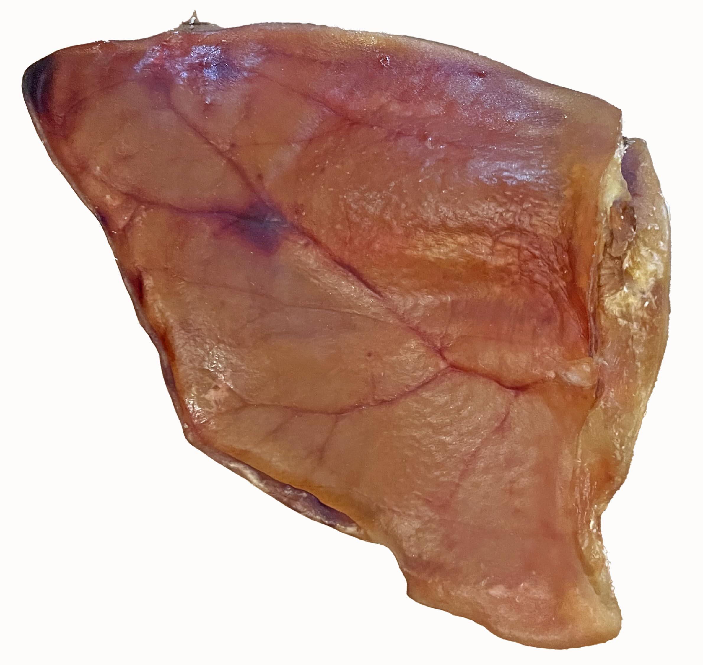 Scoochie Pet all-natural pig ears close-up, premium protein treat dogs crave.