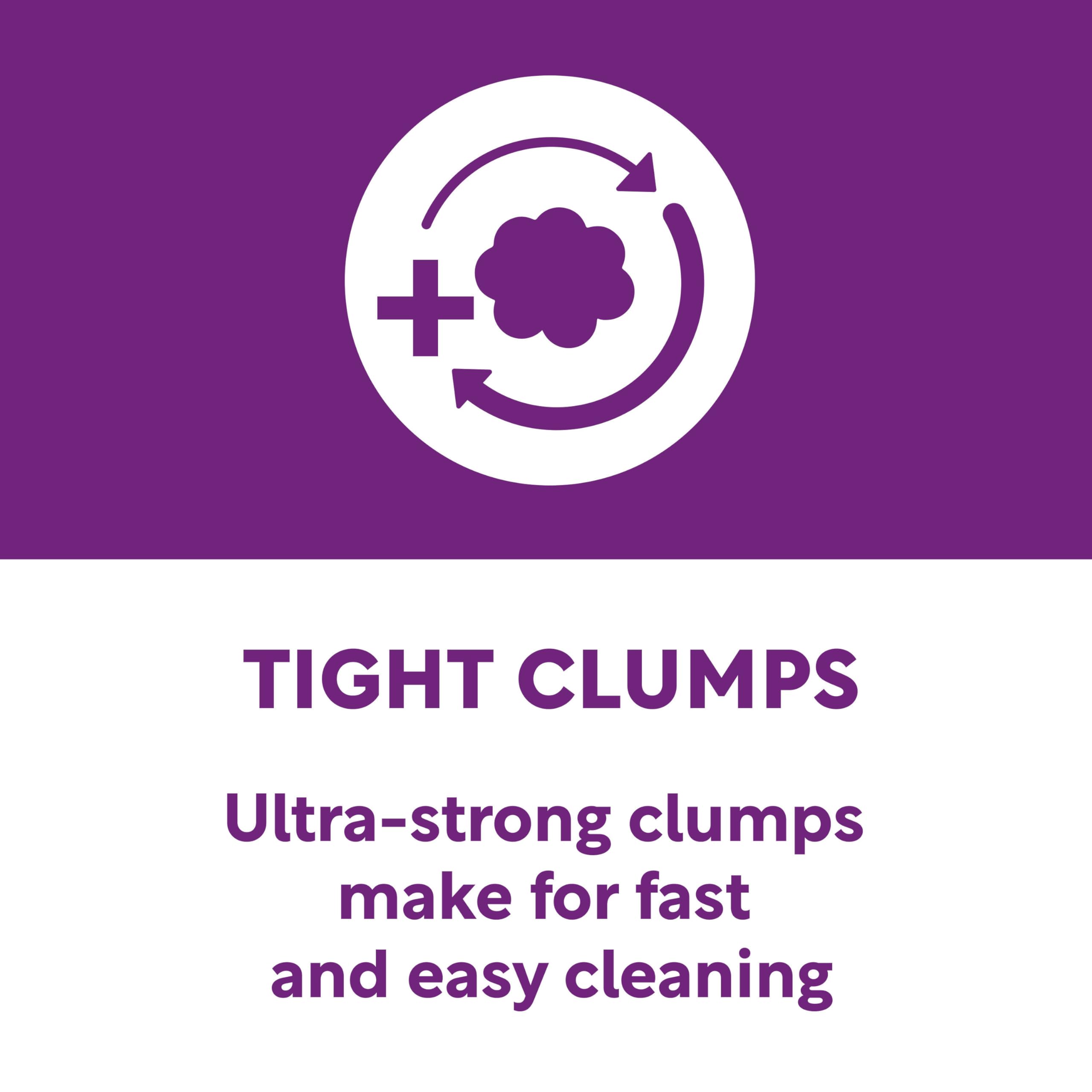 Scoop Away Advanced litter on box eases daily cleaning with strong clumps
