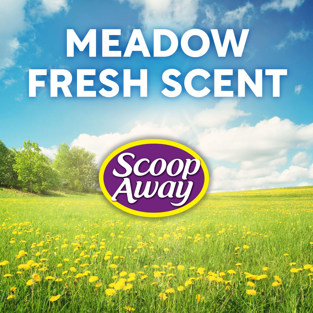 Scoop Away Meadow Fresh quick-scoop results for cleaner litter boxes