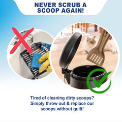 Scooples plastic-free-litter-scoop for a cleaner box