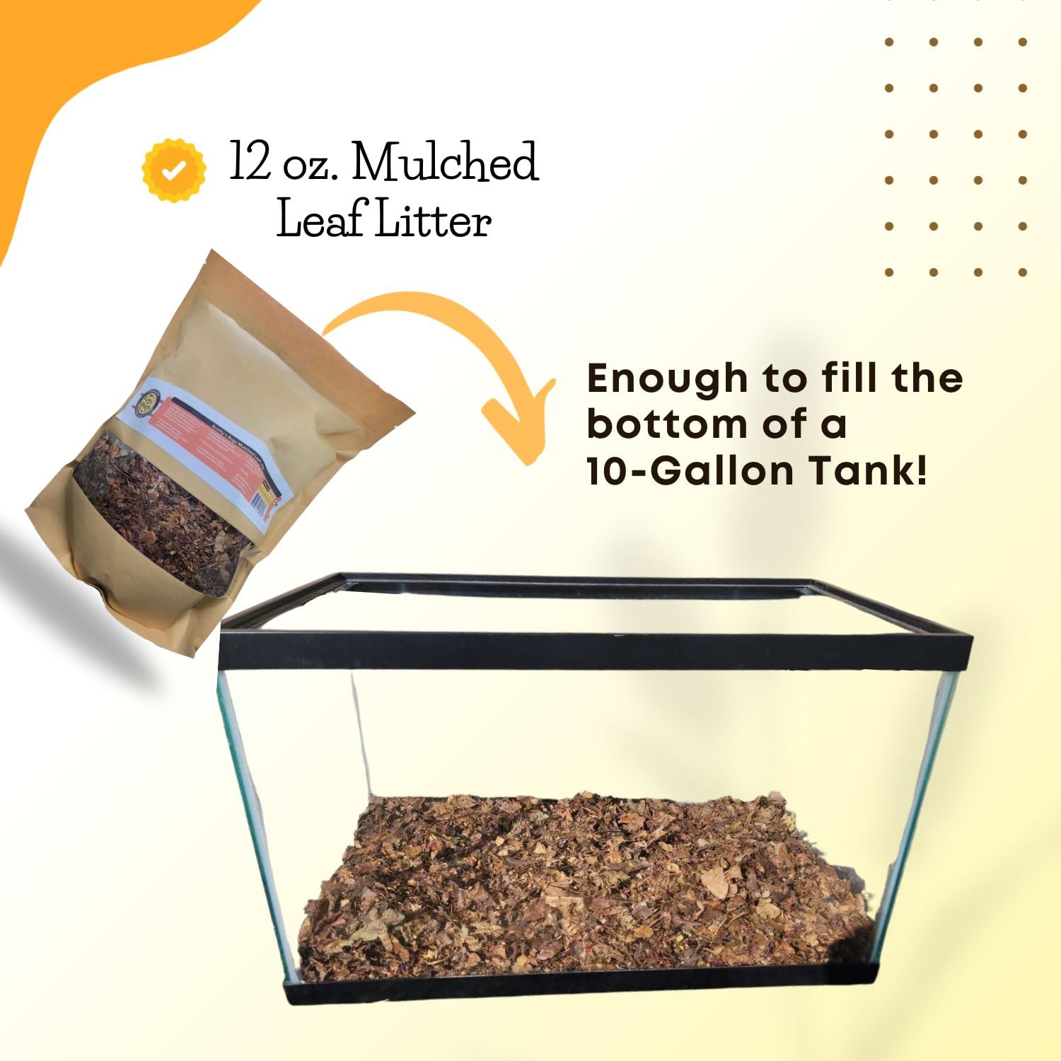 SCOTTY'S BUGS leaf-litter-hiding-spots supports shelter for reptiles and detritivores in bioactive enclosures.