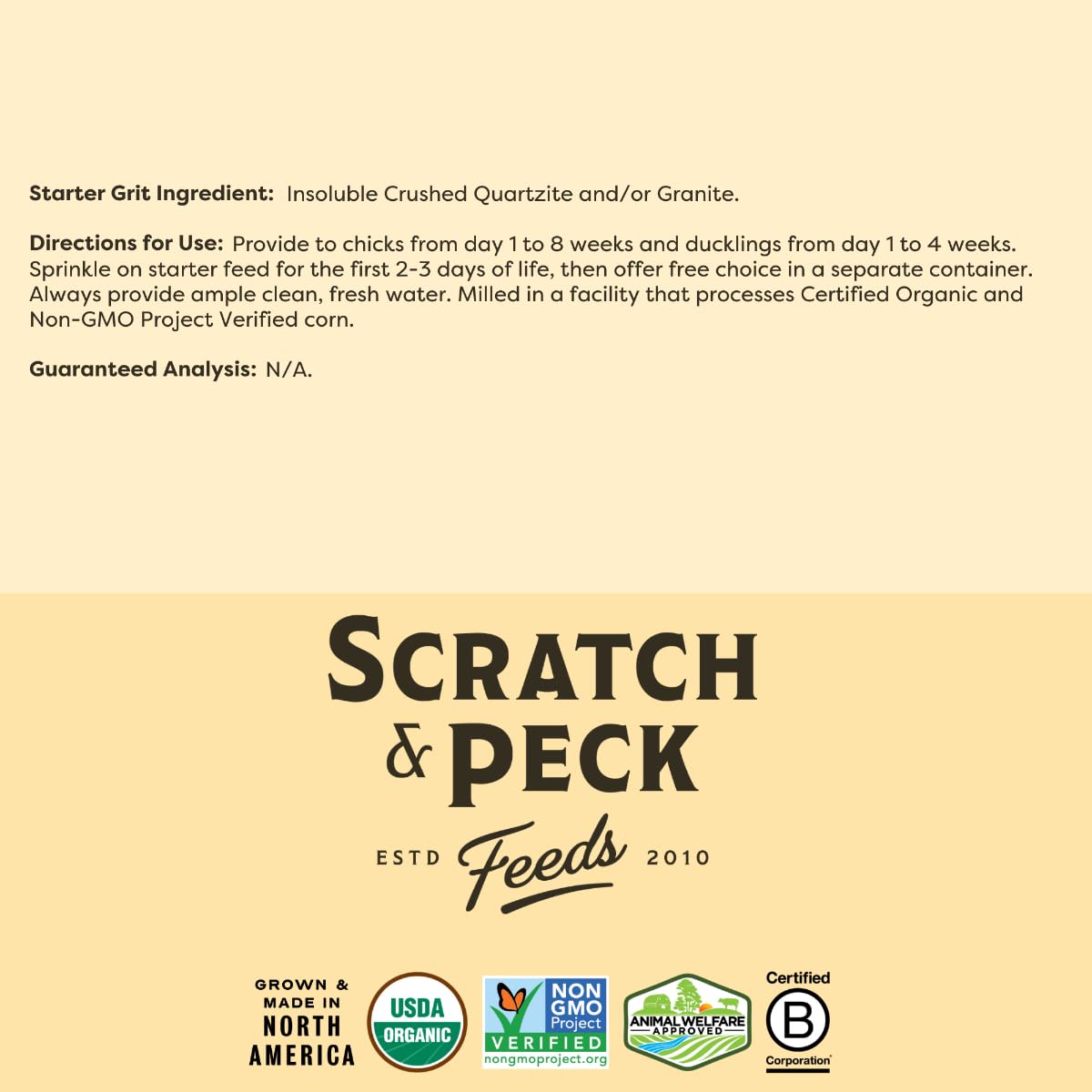 Scratch and Peck Starter Grit chicks-natural-behavior encourages foraging habits.