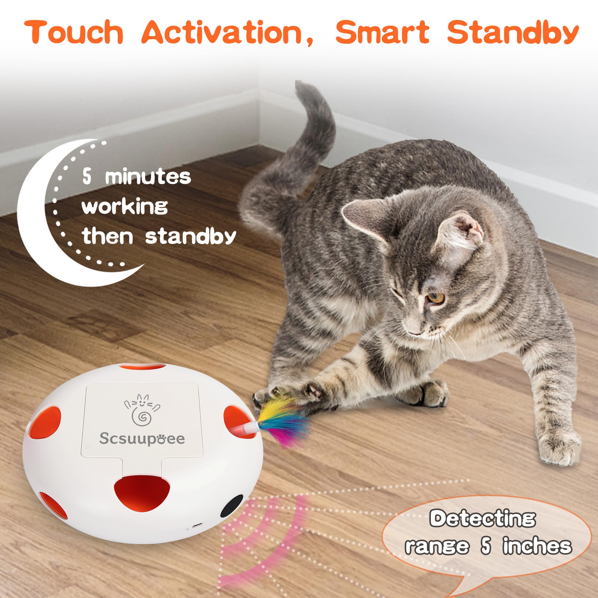 Scsuupoee cat toys dustproof-top-cover dust protection and simple cleaning after play