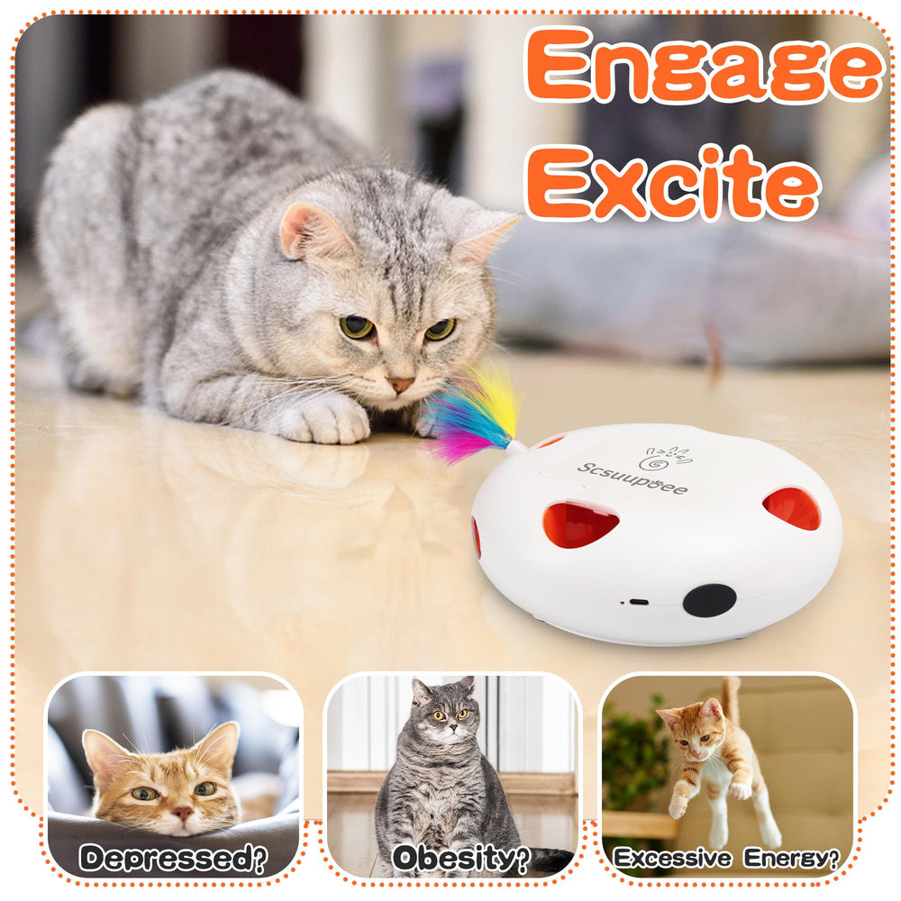Scsuupoee cat toys rounded-appearance safety friendly design and stable placement