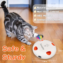 Scsuupoee cat toys smart-sensor activation auto-starts play when your cat approaches