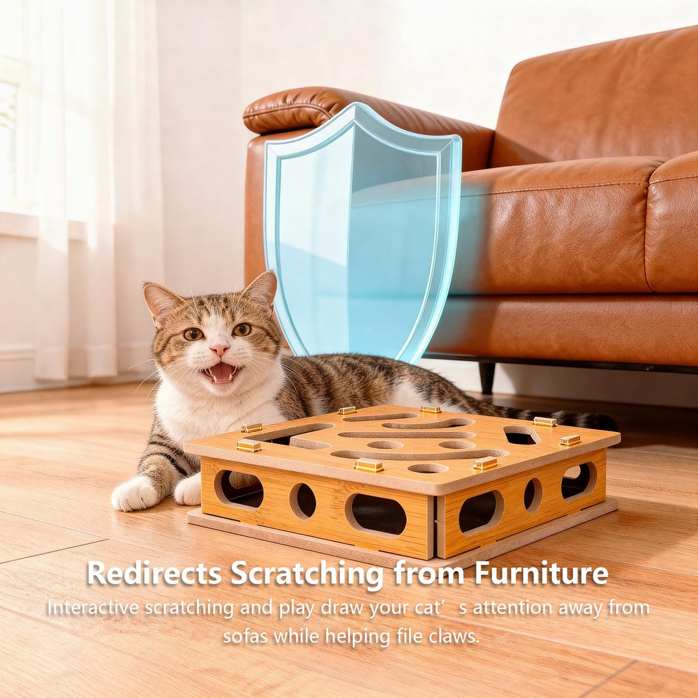 SDALU dedicated scratching space redirects claws away from furniture.