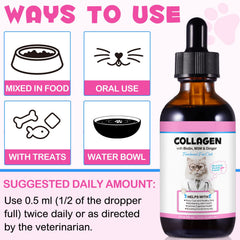 SDJUFEI biotin enhanced collagen supports shiny coat and healthy skin