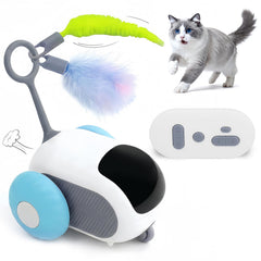 SDWUBQ Interactive cat toy blue body boosts indoor play and chase training.