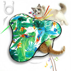 SDWUBQ interactive toy with moving feathers for active multi-cat play.
