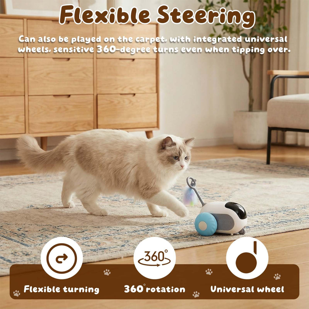 SDWUBQ Interactive cat toy remote control invites hands-on interaction for shy cats.