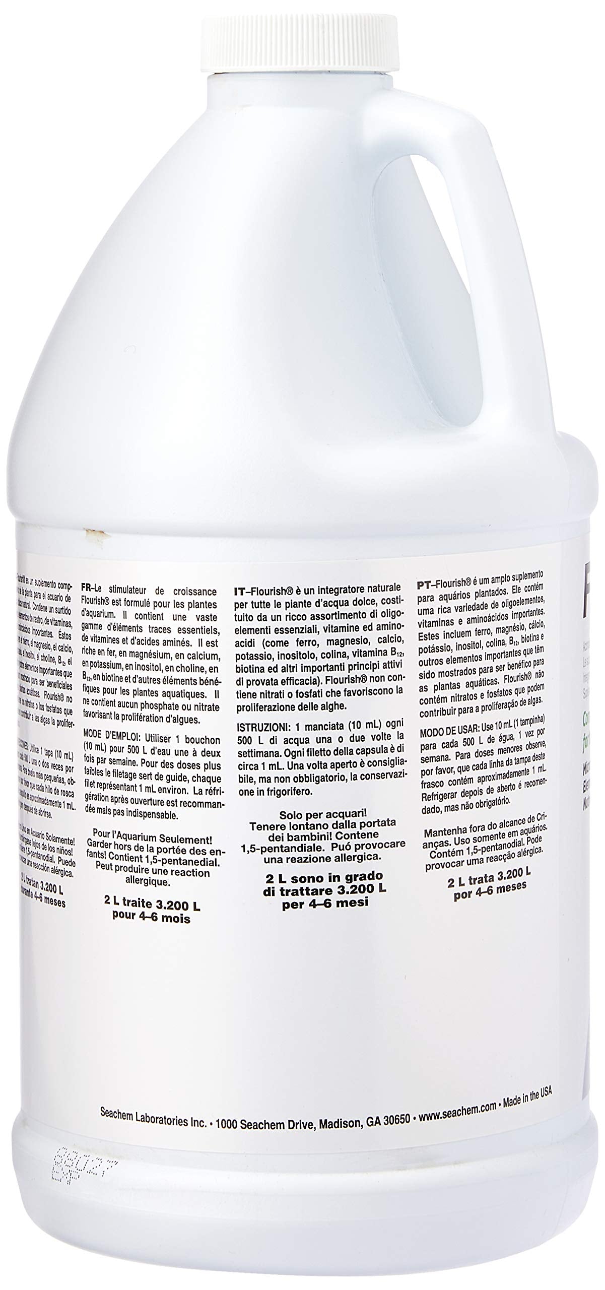 Seachem Flourish liquid shows color variation while remaining effective for plant growth.