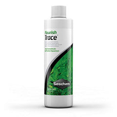 Seachem Flourish Trace Elements bottle pour promotes healthy aquarium plant growth.