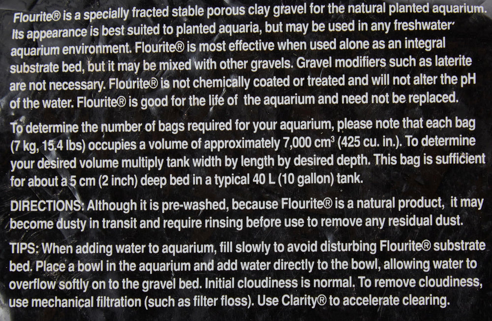 Seachem Flourite 7kg easy rinse in bag for quick setup