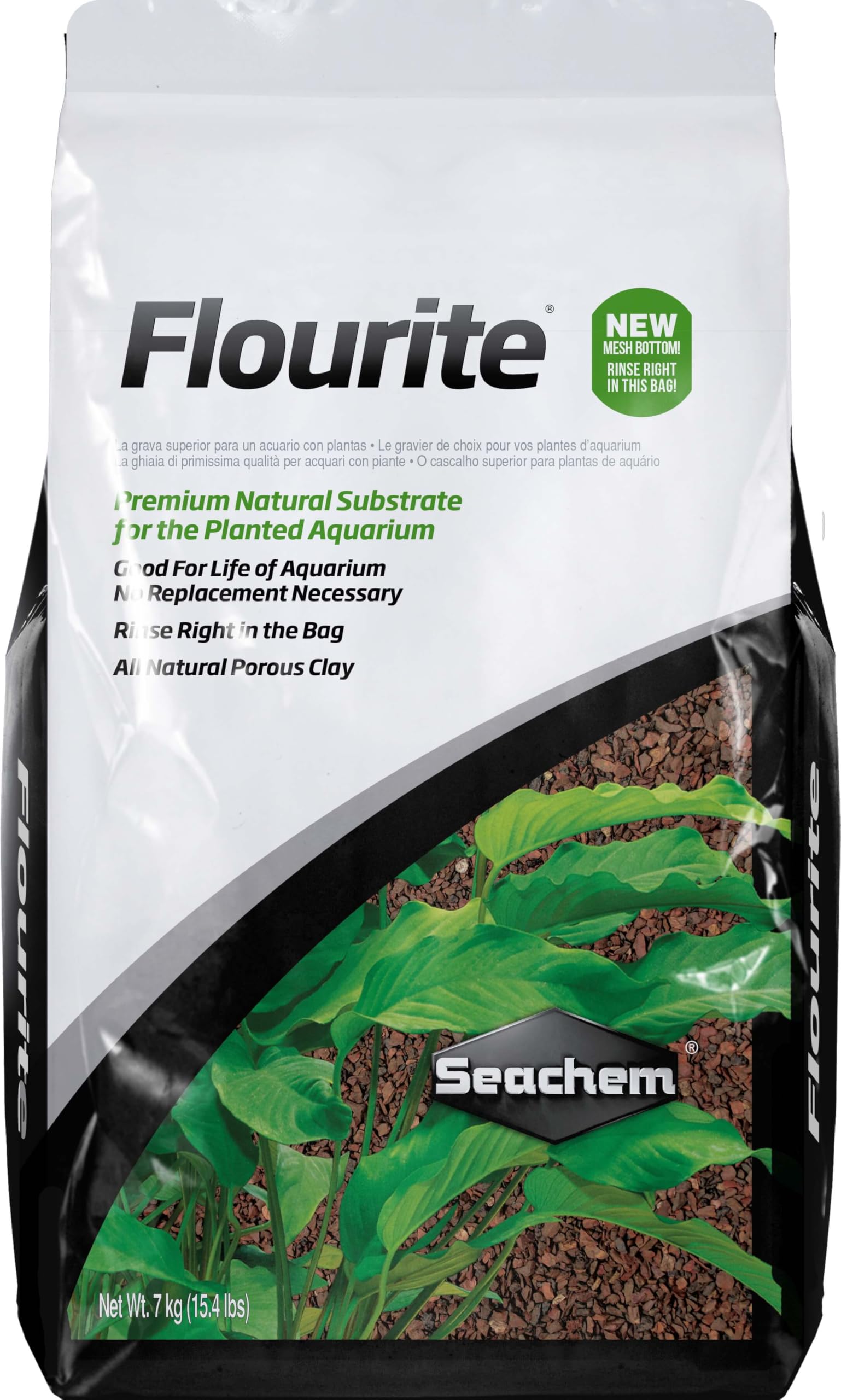 Seachem Flourite 7kg planted substrate bed for natural plant growth