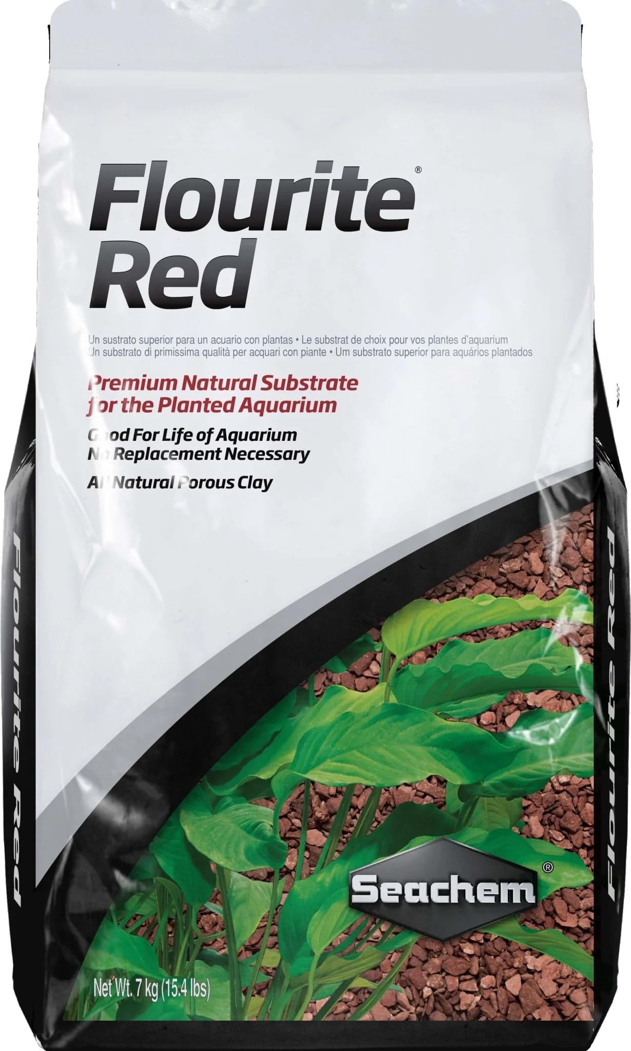 Seachem Flourite Black Clay Gravel texture closeup for natural aquascapes